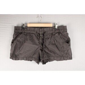 Gap Pull On Tencel Short Womens Large Chocolate Brown Gray Drawstring Summer